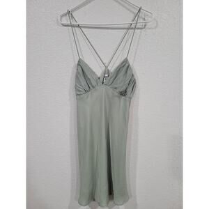 Princess Polly Women's‎ 10 Satin Green Dress V Shape Back Straps #15